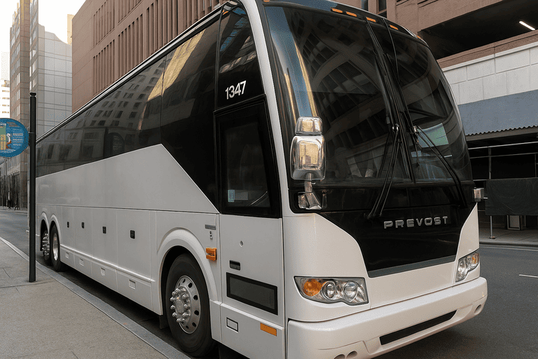 a Boise Minibus Company coach bus