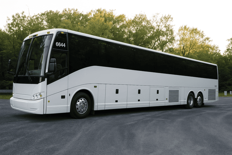 exterior of Boise Minibus Company coach bus