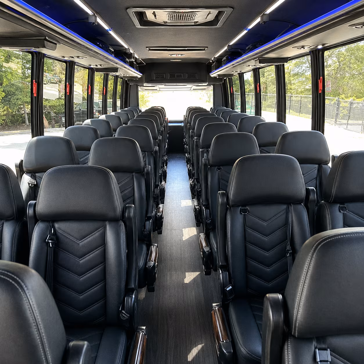 boise 25 passenger minibus inside