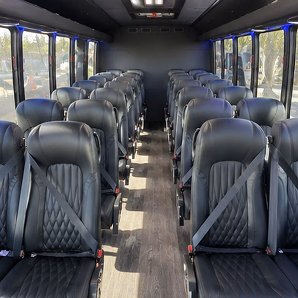 boise 28 passenger minibus inside