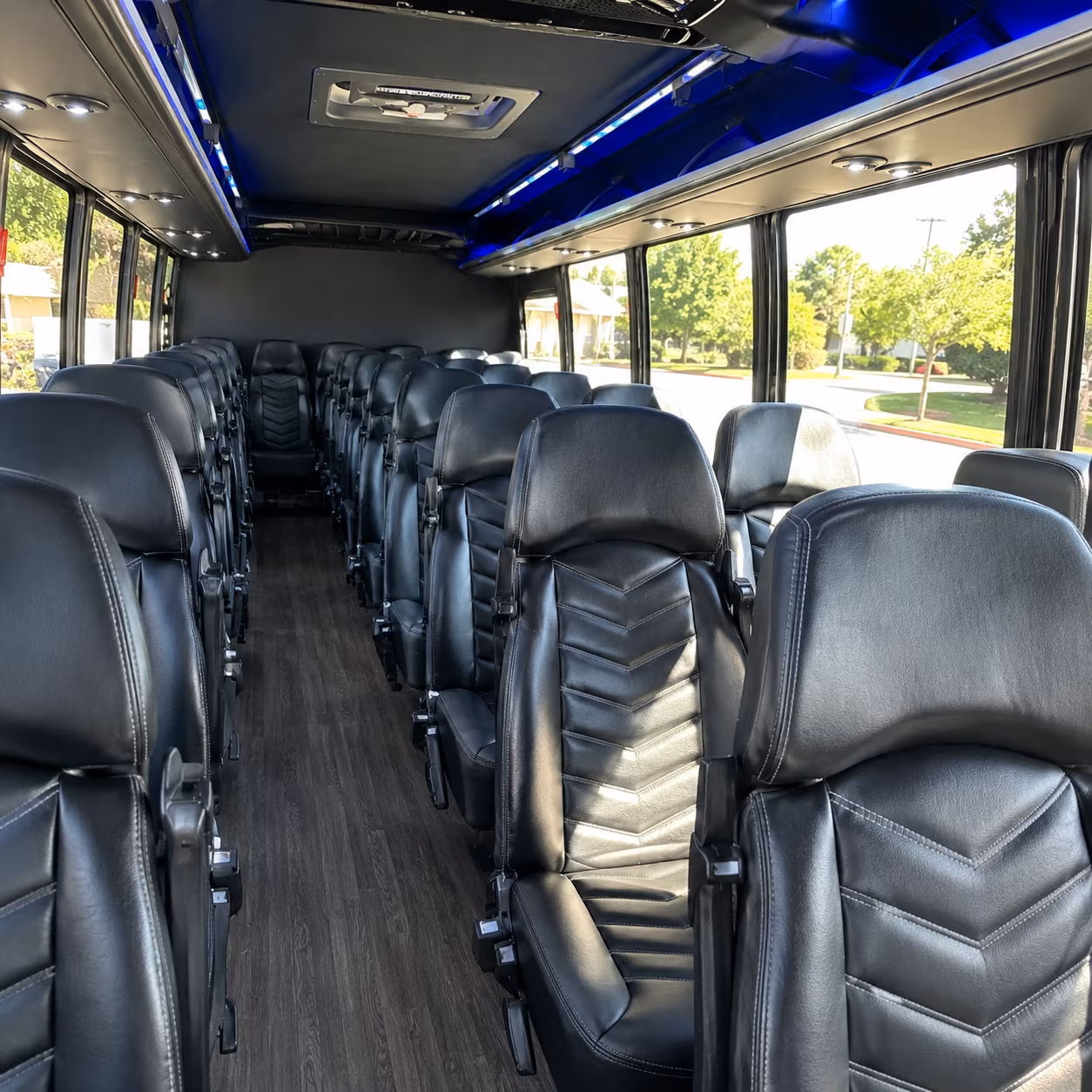 boise 35 passenger minibus interior