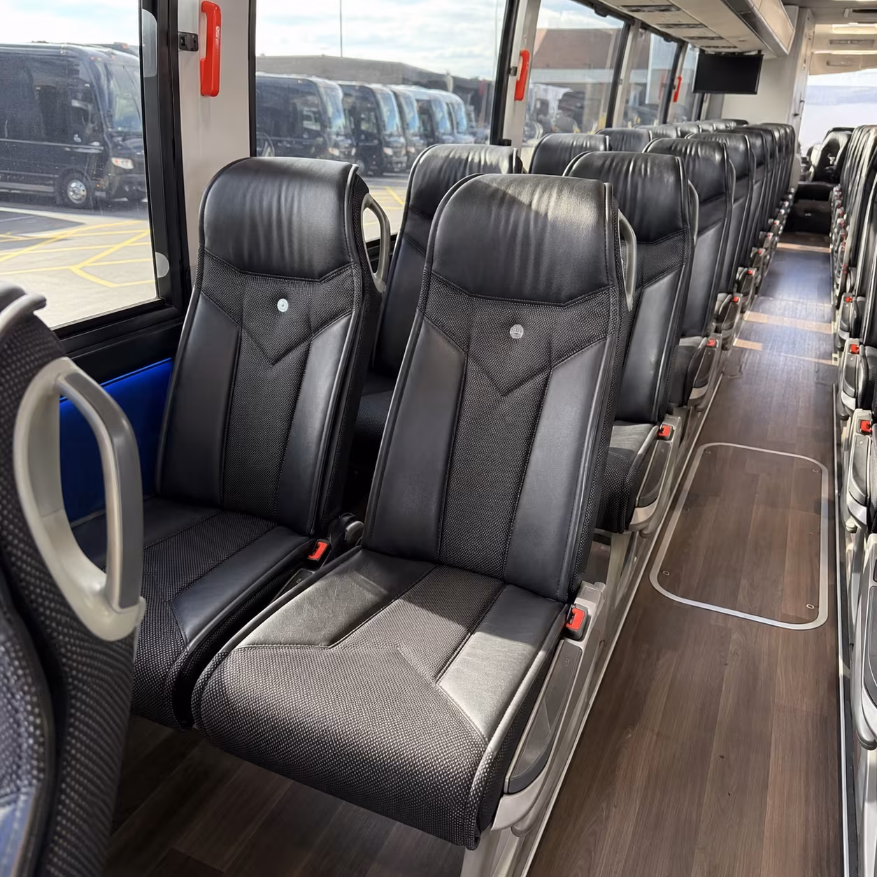 boise 40 passenger charter bus interior