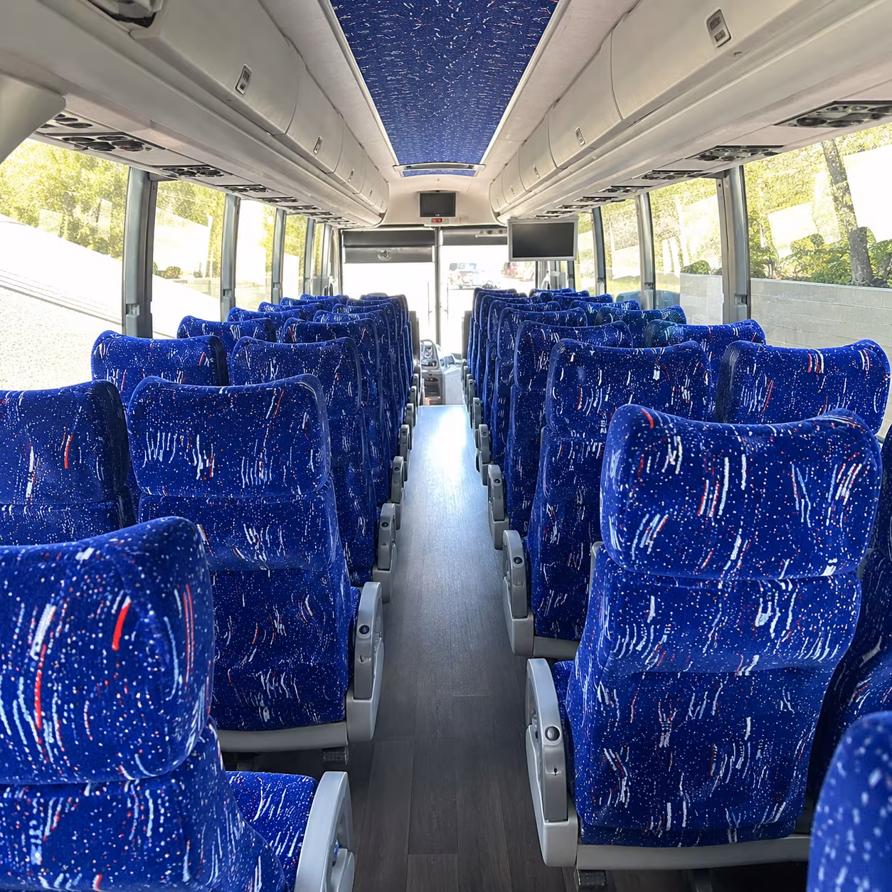 boise 50 passenger charter bus interior