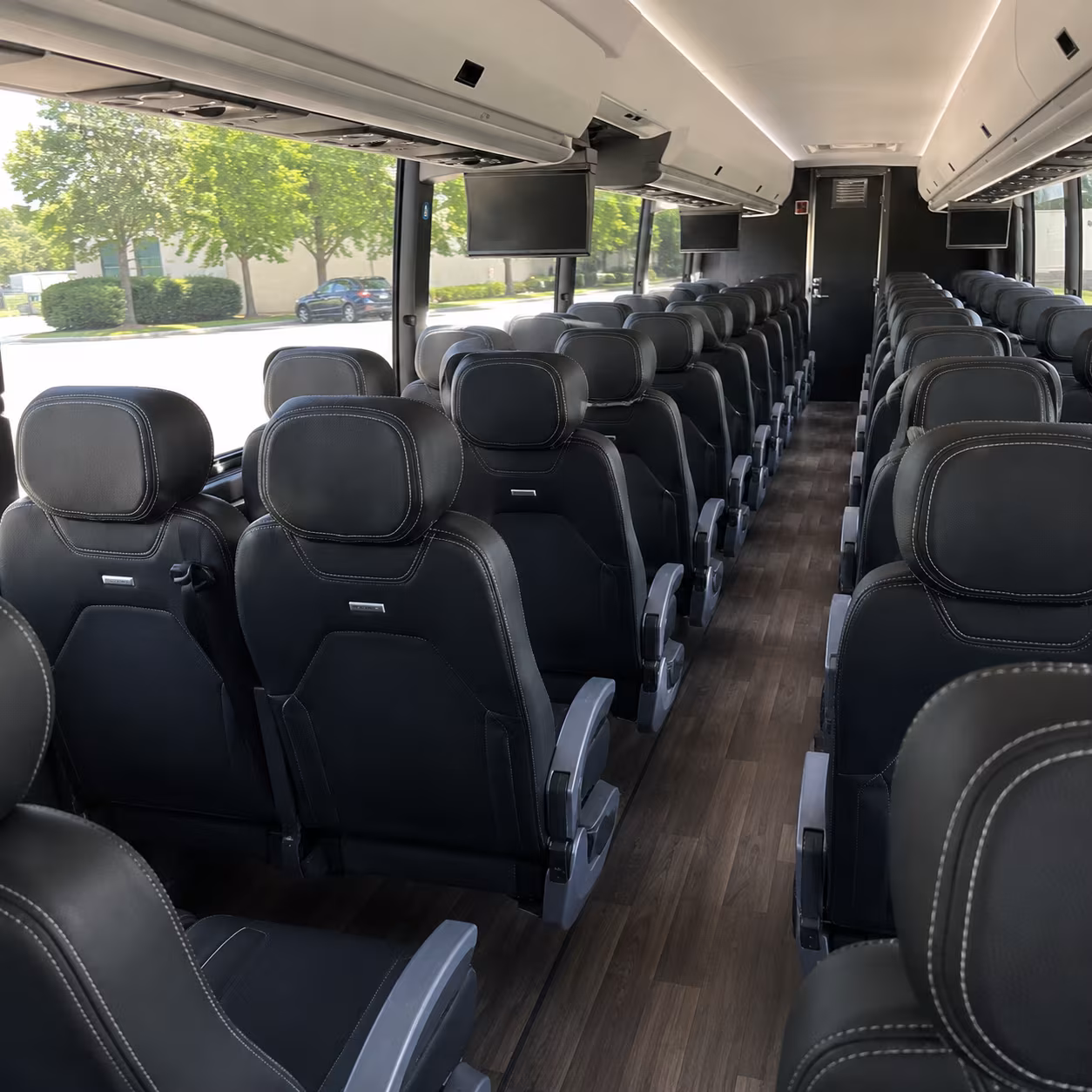 boise 56 passenger charter bus interior