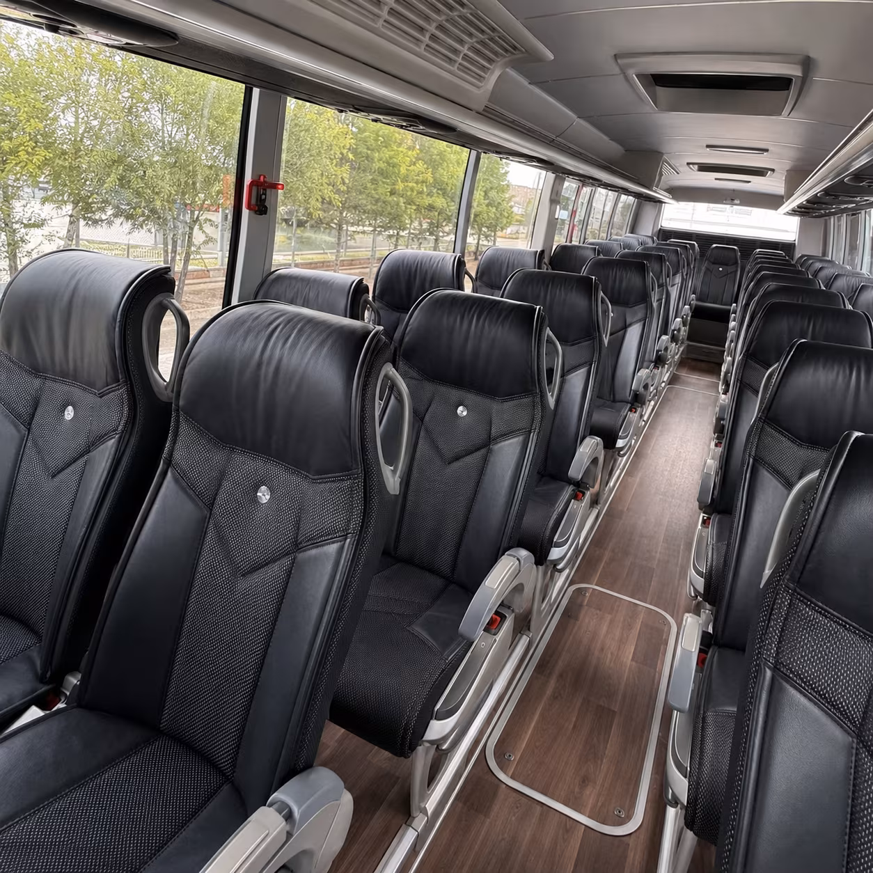 boise charter bus interior