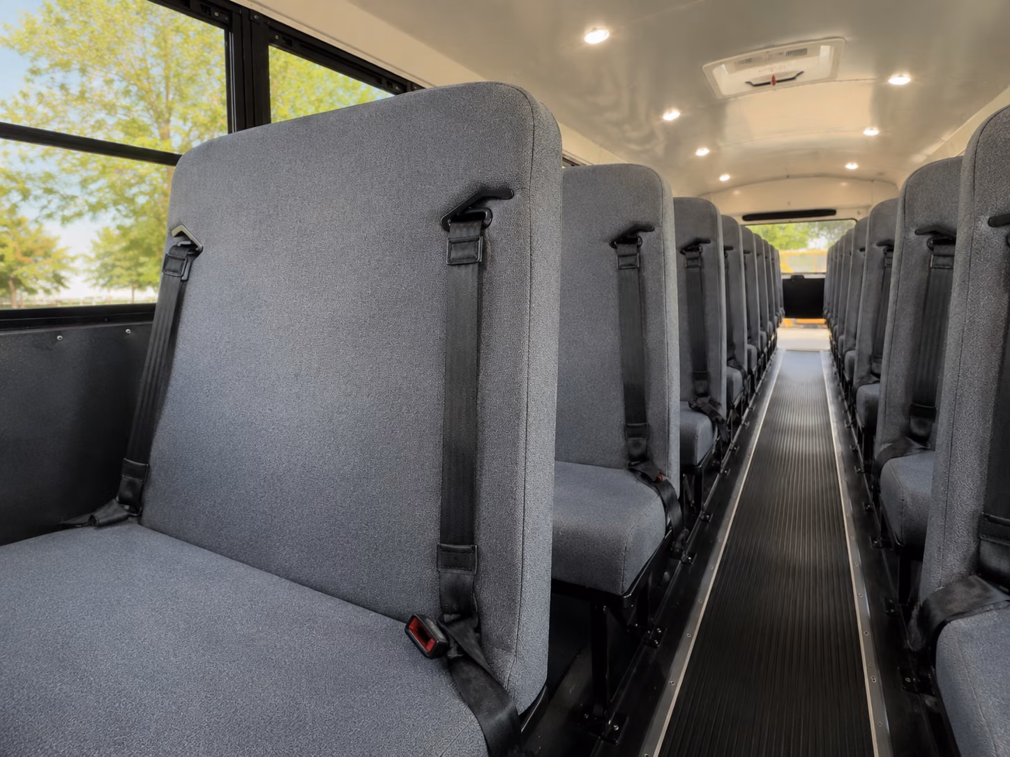 boise school bus inside